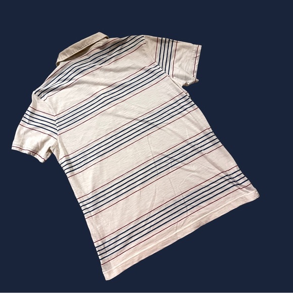 πHOST PICKπ Mens Banana Republic Striped Polo Shirt. Size Large π - Picture 4 of 5